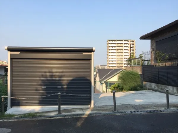 法面の駐車場の造成工事